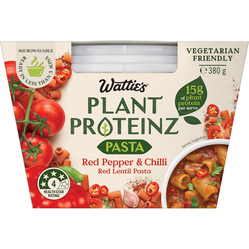 Wattie's Plant Proteinz Soup Pasta Red Pepper & Chilli