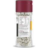 Masterfoods Roast Vegetable Seasoning Blend in a glass shaker, featuring rosemary, garlic, and pepper for flavorful dishes.