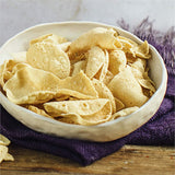 Crunchy Patak's Ready To Eat Pappadums Plain Mini, perfect for dipping or pairing with curries, made from quality lentils.