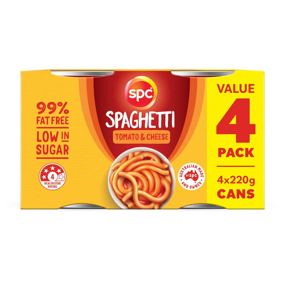 Spc Spaghetti Tomato & Cheese featuring savory tomato sauce and creamy cheese for a quick, gourmet meal option.