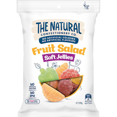 Colorful soft lollies with natural fruit flavors, gluten-free and chewy, perfect for sharing and snacking.