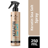 Schwarzkopf Extra Care Keratin Sea Salt Spray for beachy waves, enriched with keratin and sea salt for texture and nourishment.