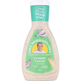 Creamy Caesar salad dressing by Paul Newman, rich in flavor, made with natural ingredients for guilt-free gourmet meals.