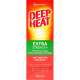 Deep Heat Muscular Rub Cream for fast, targeted relief of intense muscle pain with a non-greasy, easy-apply formula.