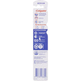 Colgate 360 Whole Mouth Clean Toothbrush with medium bristles for effective cleaning of teeth, gums, cheeks, and tongue.