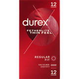 Ultra-thin Durex condoms for enhanced sensitivity and comfort, featuring ribs and dots for added stimulation.