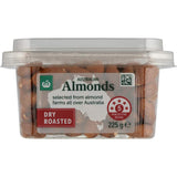 Oven-roasted almonds from Woolworths, offering a crunchy, nutritious snack rich in protein and healthy fats.