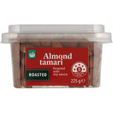 Woolworths Almonds Tamari: roasted almonds coated in savory tamari, perfect for healthy snacking and versatile recipe use.