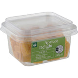 Woolworths Apricot Delight featuring juicy apricots, perfect for snacking, baking, or gifting a delicious treat.