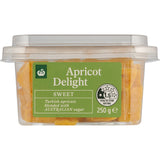 Woolworths Apricot Delight featuring juicy apricots, perfect for snacking, baking, or gifting deliciously.