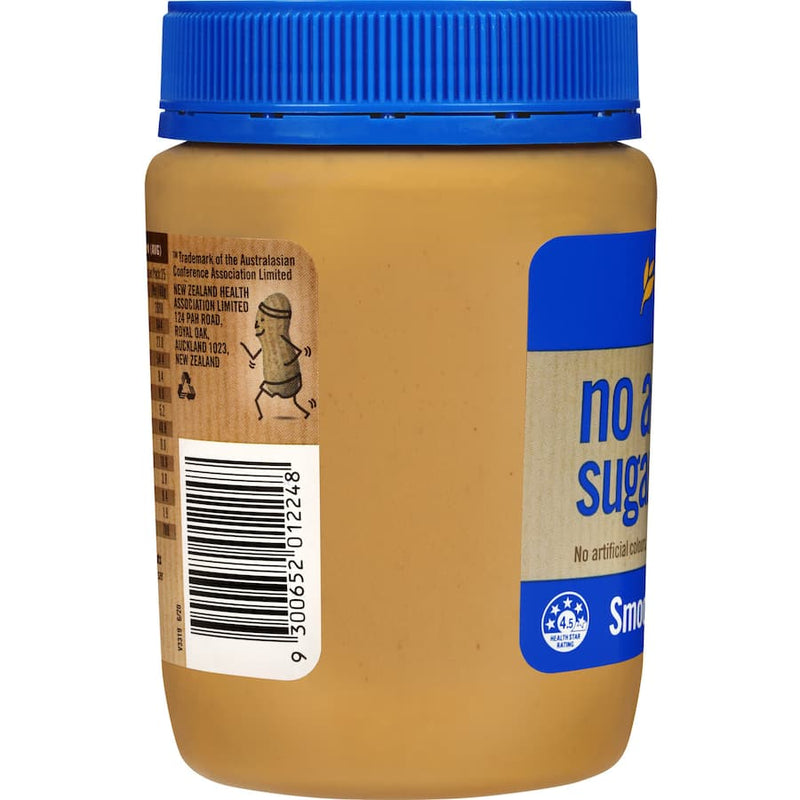 Sanitarium Peanut Butter Smooth No Added Sugar Or Salt