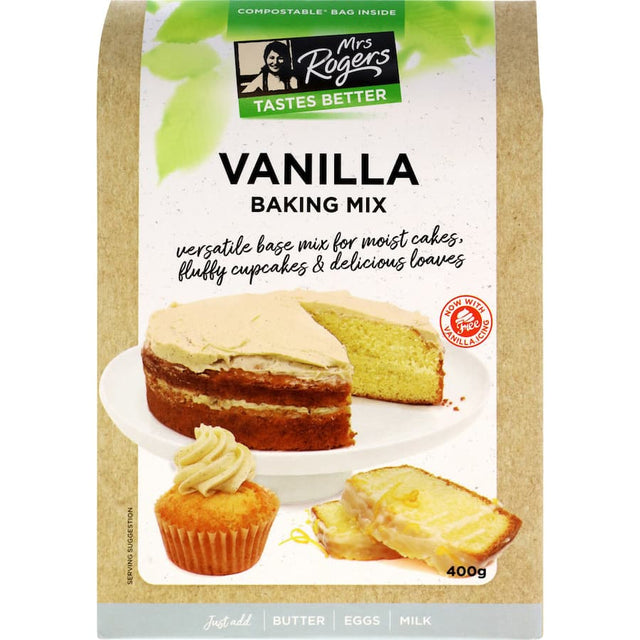 A versatile vanilla baking mix base for cakes, cookies, and cupcakes, ensuring easy and delicious homemade treats.