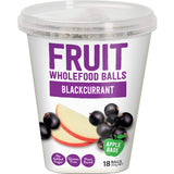 Tasti Fruit Balls Black Currant: Wholesome, bite-sized snacks made from five natural ingredients with no added sugars.