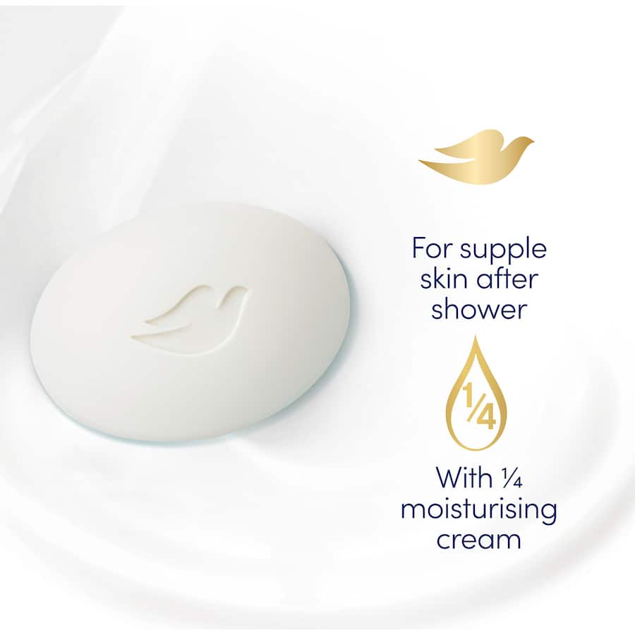 Dove Soap Bar Original: A moisturizing beauty bar for soft, smooth skin, gentle on all skin types, cruelty-free.