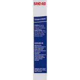 Extra-large Band Aid Tough Strips with heavy-duty fabric and non-stick pad for rugged wound care and protection.