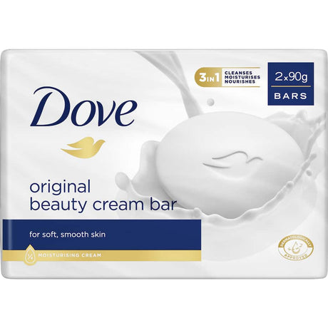 Dove Soap Bar Regular, a nourishing beauty bar with moisturizing cream for soft, smooth, and radiant skin.