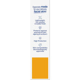 Nivea Sun Sunscreen UV Face Sensitive SPF 50, lightweight, non-greasy formula for sensitive skin, offers UVA/UVB protection.