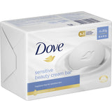 Dove Soap Bar Sensitive offers hypoallergenic, moisturizing care for sensitive skin; gentle cleansing without irritation.