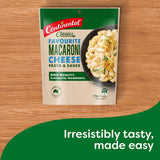 Creamy macaroni cheese dish featuring high-quality ingredients, perfect for easy meals and family gatherings.