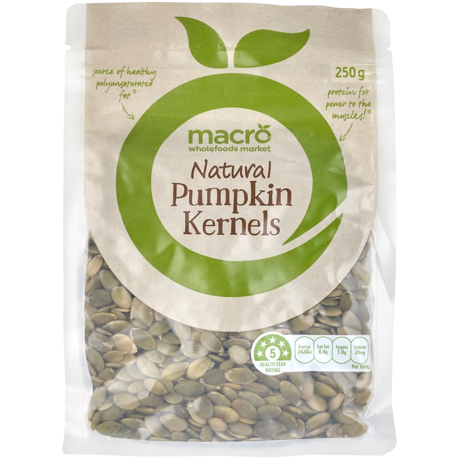 Macro Pumpkin Seeds Natural Kernels in a bowl, showcasing their nutritious, protein-rich, raw seeds perfect for healthy snacks.