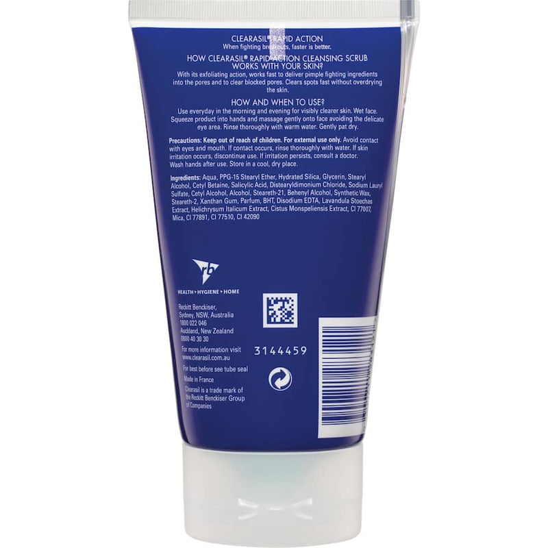 Clearasil Ultra Rapid Action Cleanser Deep Pore Scrub