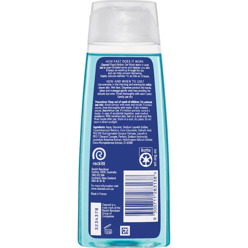 Clearasil Ultra Rapid Action Facial Wash Gel