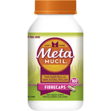 Metamucil Fibrecaps: natural psyllium husk capsules for digestive health, fiber intake, and regularity support.