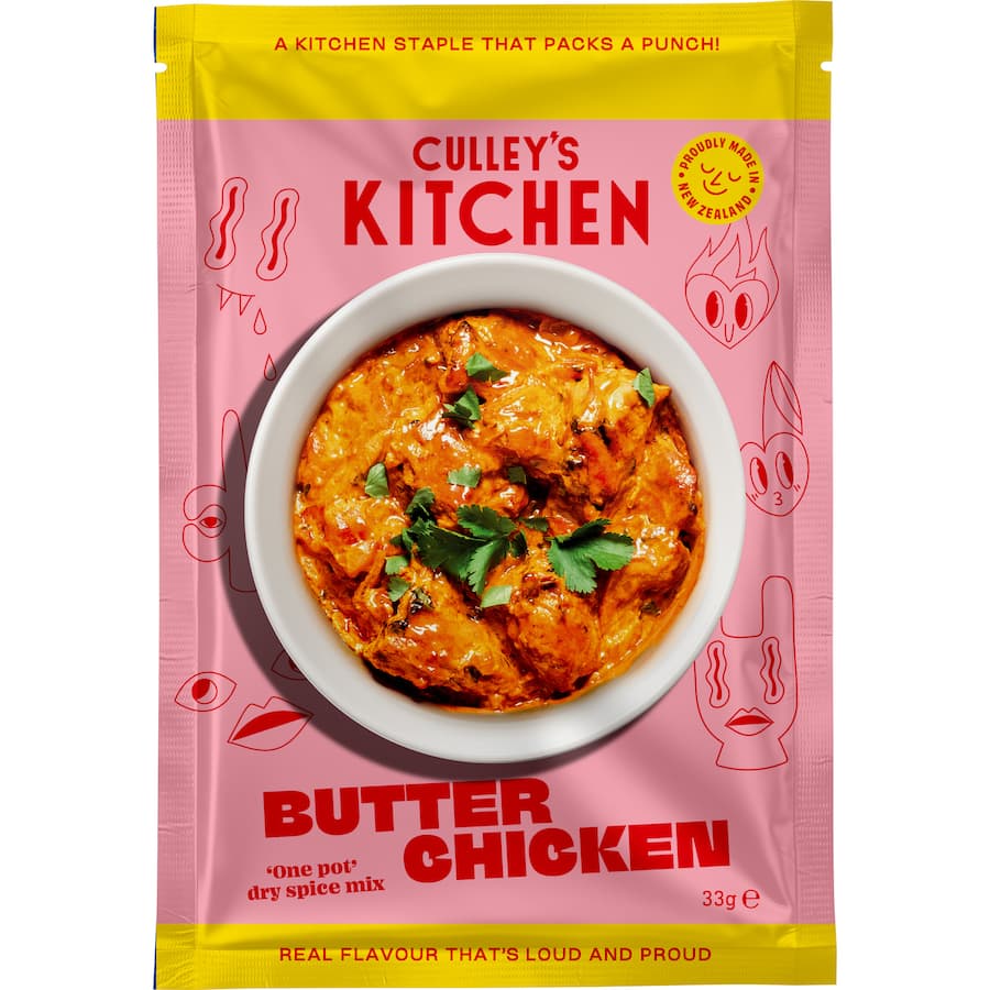 Culley's Kitchen Recipe Base Butter Chicken Sachet 33g