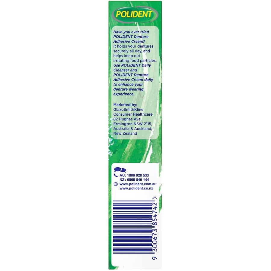 Polident Whitening Daily Cleaner tablets provide a deep clean for dentures, removing 99.9% of bacteria and tough stains in 15 minutes.