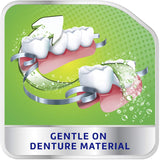 Polident Whitening Daily Cleaner tablets effectively remove odors and stains from dentures in just 15 minutes.
