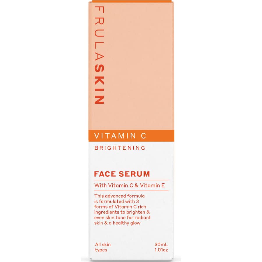 Brightening vitamin C face serum that revitalizes skin, fights dark spots, and enhances hydration for a radiant complexion.