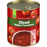 Woolworths Diced Tomatoes Italian Can 800g