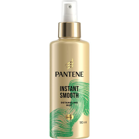 Pantene Pro-V Hair Detangler Mist, a nourishing spray for smooth, shiny hair, effortlessly untangles knots for easy styling.