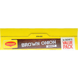 Maggi Instant Gravy Mix Brown Onion for rich, flavorful gravy, quick preparation, and versatile use in various dishes.