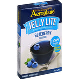 Aeroplane Jelly Lite Crystals in Blueberry flavor, low sugar option for healthier dessert creations.