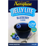 Aeroplane Jelly Lite Crystals in Blueberry flavor, low sugar dessert option for guilt-free indulgence and fruity goodness.