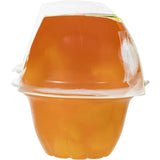 Woolworths Fruit Snack Peaches in Mango Jelly: 480g container of real peach pieces in sweet mango jelly, perfect for snacking.