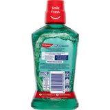 Colgate Plax Antibacterial Mouthwash in Fresh Mint, alcohol-free, kills 99.9% germs, 24/7 fresh breath, and boosts oral health.