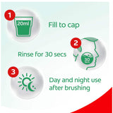 Colgate Plax Antibacterial Mouthwash in Fresh Mint, kills 99.9% of germs for all-day freshness, alcohol-free with cooling peppermint.