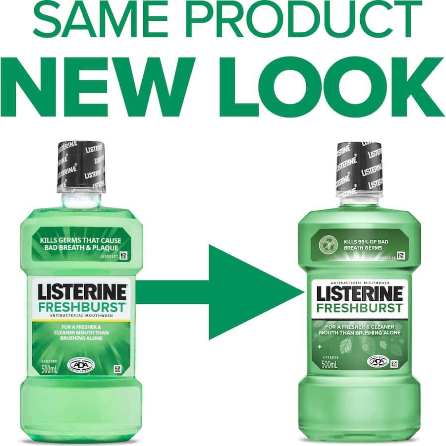 Listerine Mouthwash Fresh Burst 500mL