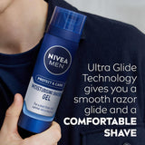 Nivea Men Moisturising Shaving Gel with Aloe Vera for a smooth, comfortable shave and optimal skin hydration.