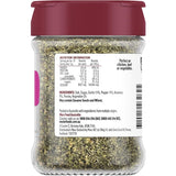 Masterfoods Tuscan Seasoning in a glass shaker, showcasing a flavorful blend of garlic, pepper, and rosemary for Italian dishes.