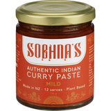 Sobhna's Curry Paste Mild jar, a blend of aromatic spices for easy and delicious Indian meals at home.