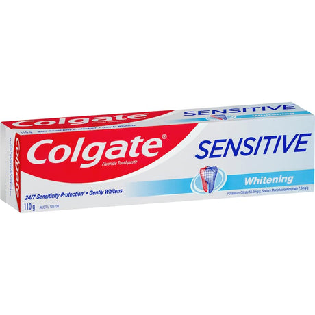 Colgate Sensitive Toothpaste Teeth Whitening offers gentle relief for sensitive teeth while brightening smiles and fighting cavities.