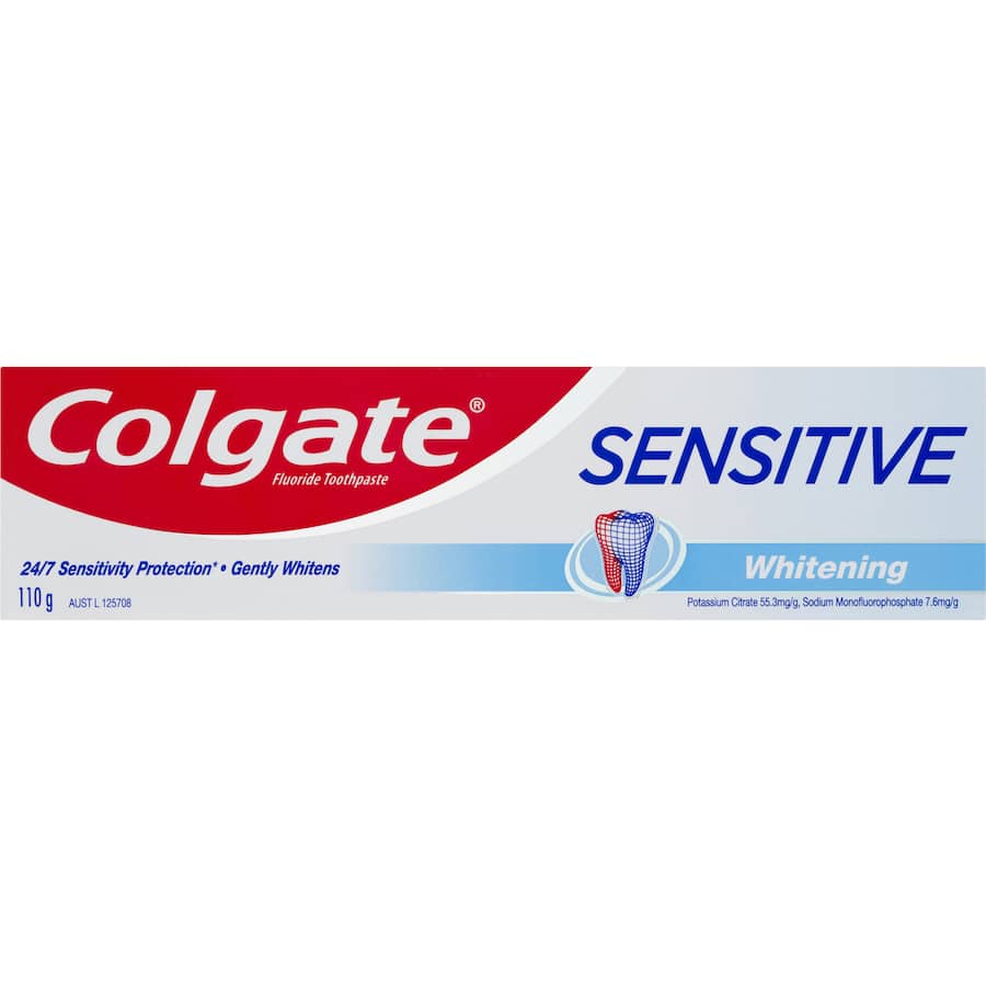 Colgate Sensitive Toothpaste Teeth Whitening offers gentle sensitivity relief, effective stain removal, and tartar protection for a bright smile.