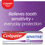 Colgate Sensitive Toothpaste Multi Protection offers gentle relief for sensitive teeth while protecting against cavities and promoting gum health.