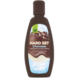 Woolworths Hard Set Topping Chocolate, a rich, quick-setting chocolate for enhancing desserts and ice cream with no artificial additives.