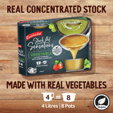 Continental Vegetable Stock Pot Concentrate packaging showcasing 8 portions of rich vegetable stock for flavorful cooking.