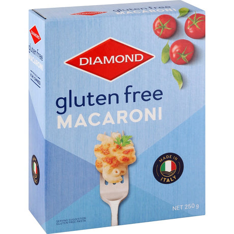 Gluten-free Diamond Pasta Macaroni, perfect for tasty and versatile dishes like mac and cheese.