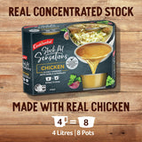 Continental Chicken Stock Pot Concentrate pack featuring 8 pods of rich, real chicken flavor for soups, stews, and casseroles.